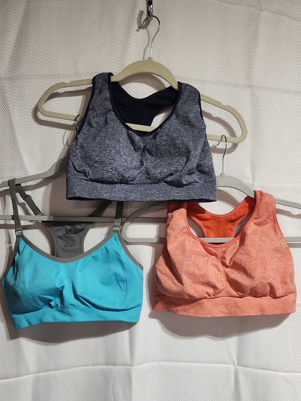 Women’s Sports Bra Trio - Navy, Turquoise, Coral